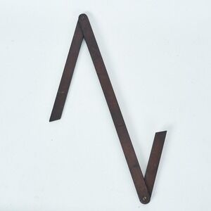 Vintage Rabone England No 1167 Folding Wood Brass Adjustable Angle Layout Square